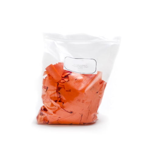 Bright Orange Paper Confetti (Free Flow) - 1lb