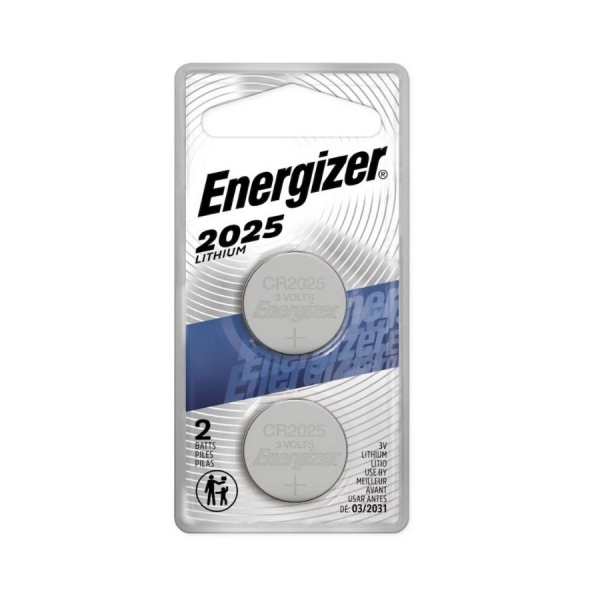 Energizer CR2025 Lithium Coin Battery - 2 Pack