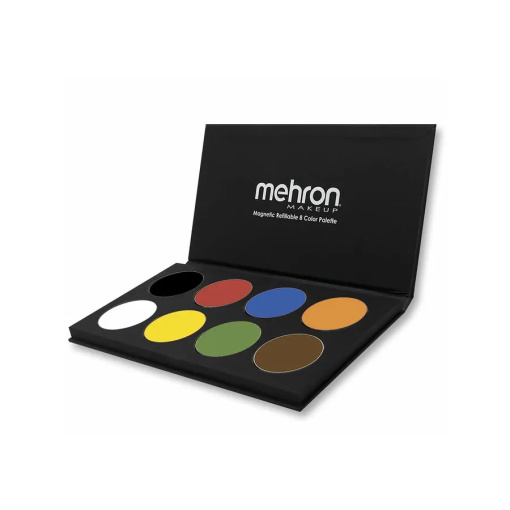 Mehron Paradise Makeup AQ 8 Colour Magnetic Refillable Palette - Basic