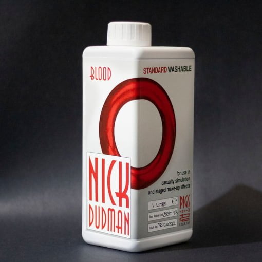 Nick Dudman Standard Washable Blood 1l - by Pigs Might Fly South