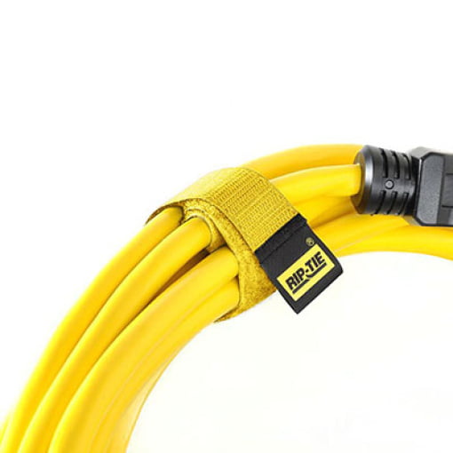 Rip-Tie Cable Wrap 1 inch x 9 feet - Yellow