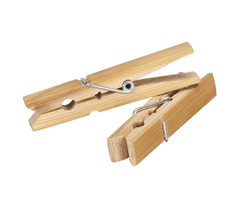 Zero Waste Club Bamboo Clothespins - Wooden Clothespins Alternative