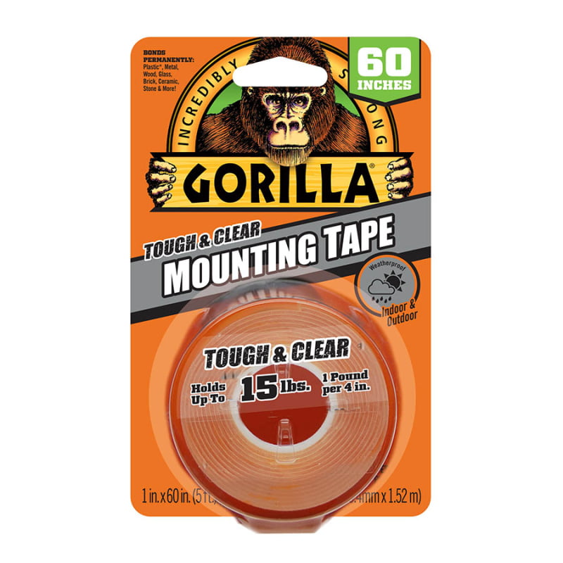 Gorilla Tough Clear Mounting Tape 1" x 60"
