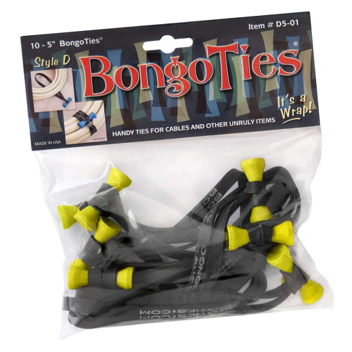 Yellow Bongo Ties - 10 pack