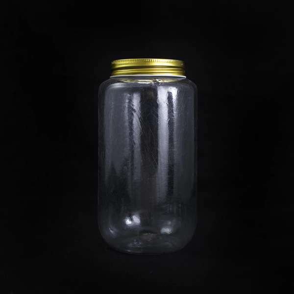 Breakway Tall Jar Glass (Gold Lid) - Stunt Props