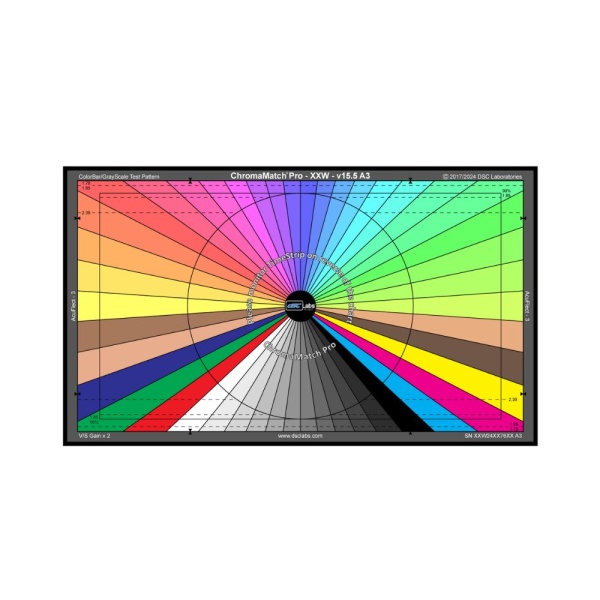 DSC Labs ChromaMatch Pro Chart