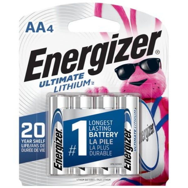 Energizer AA Ultimate Lithium Batteries (4 pack)