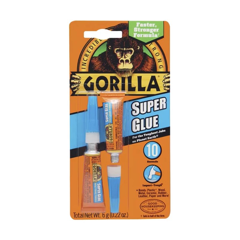 Gorilla Super Glue Mini 2 Pack (6g Total)