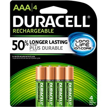 rechargeable duracell aaa battery