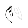 Air Tube For Ear Piece - Black or Flexible Clear