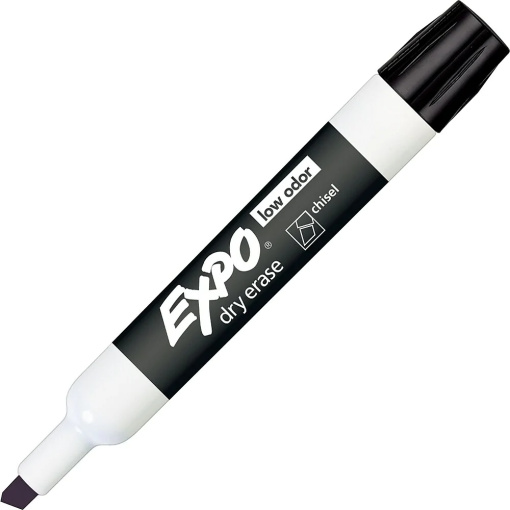 Expo Chisel Tip Dry Erase Markers Black