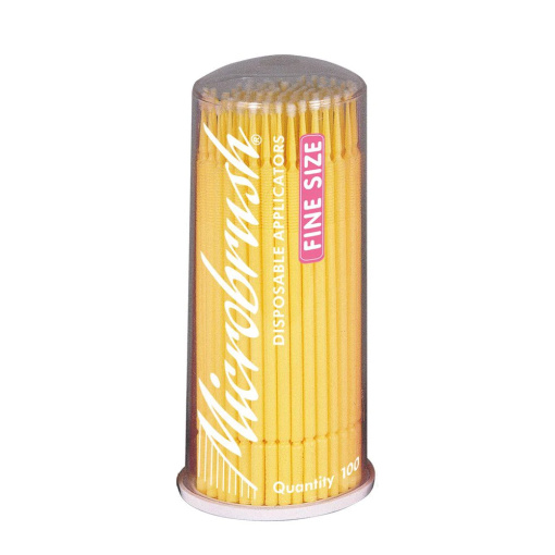 Microbrush Disposable Applicators Yellow - 100pk