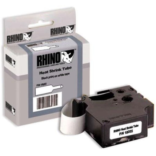 Dymo RhinoPro Black on White Heat Shrink Tube