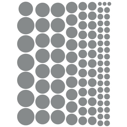 Gloss grey circles greeking sheet