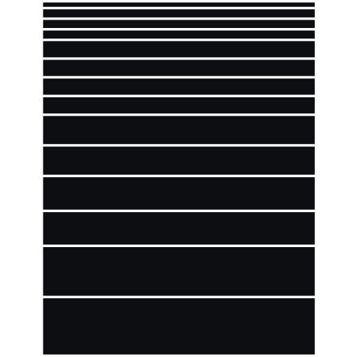 Matte black lines greeking sheet