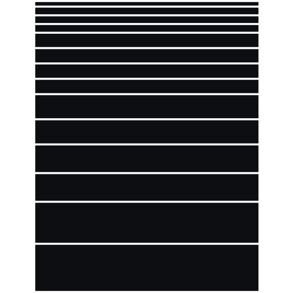 Matte black lines greeking sheet
