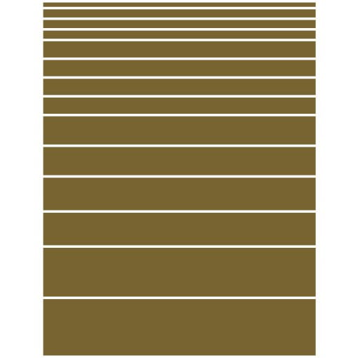 Metallic gold lines greeking sheet