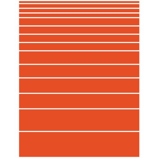 Gloss orange lines greeking sheet