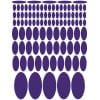 Gloss purple ovals greeking sheet