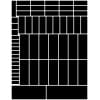 Matte black rounded rectangles greeking sheet