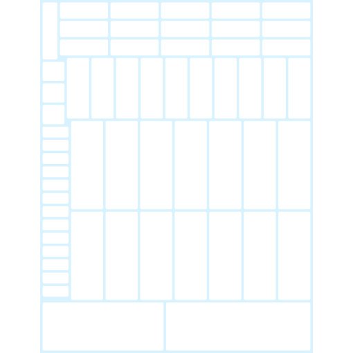 Gloss white rounded rectangles greeking sheet