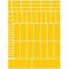 Gloss yellow rounded rectangles greeking sheet