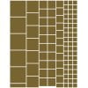 Metallic gold squares greeking sheet