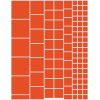Gloss orange squares greeking sheet