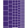 Gloss purple squares greeking sheet