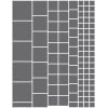 Metallic silver squares greeking sheet