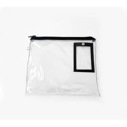 Clear Bag with Grommet for makeup tools & wardrobe dept essentials