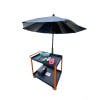 Camera Cart Umbrella Black, 7.5ft (45") x 8