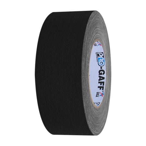 Pro Gaff Matte Black Cloth Tape 2" (48 mm) x 55 yds