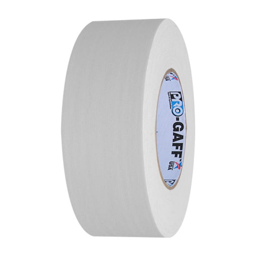 Pro Gaff Matte White Cloth Tape 2" (48 mm) x 55 yds