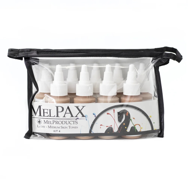 MelPAX Adhesive-Waterbased Makeup Light - Medium Kit 4