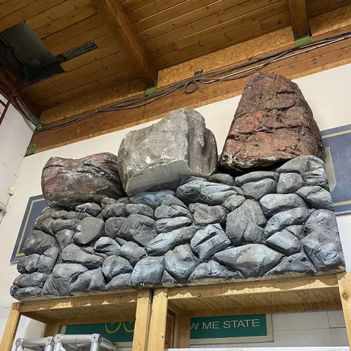 Rent Faux Rock Wall & Single Rocks