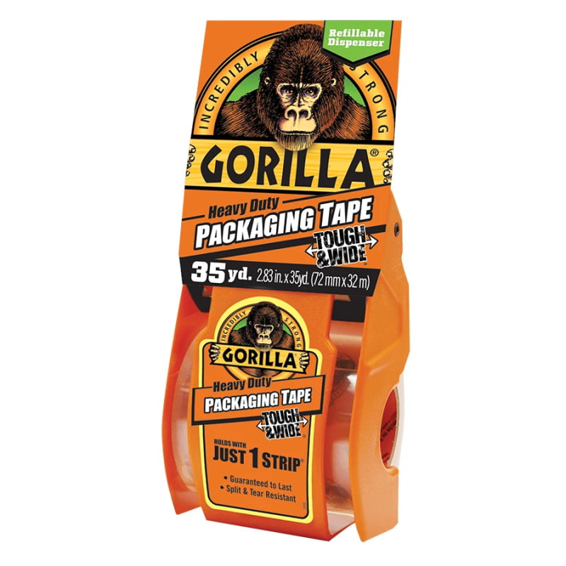 Gorilla Heavy Duty Packaging Tape Tough & Wide 3" x 35 yds
