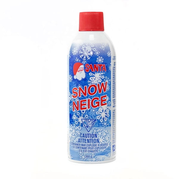 Artificial White Santa Snow Spray (Snow Neige) for Christmas Trees and Windows 368g