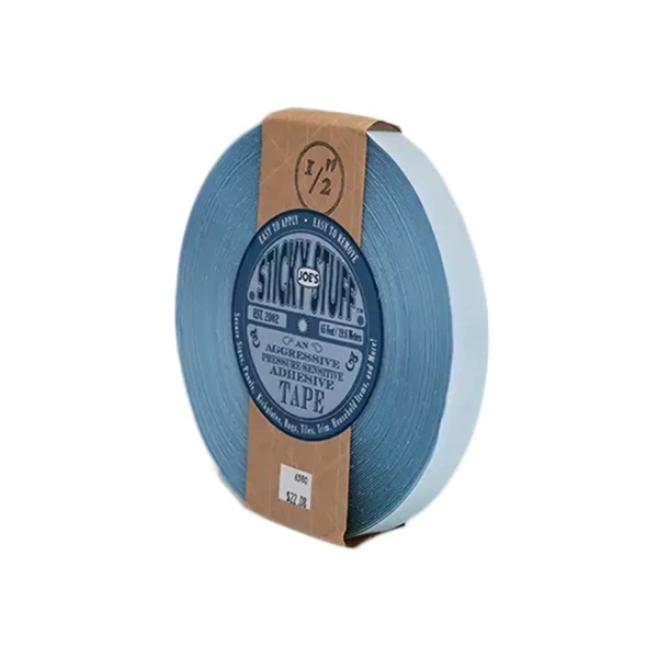 Joe's Sticky Stuff Aggressive Double Sided Adhesive Tape 1/2" x 65' - Clear