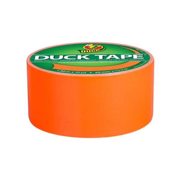 1.88" x 15 yds Duck Tape Brand Duct Tape Neon Orange