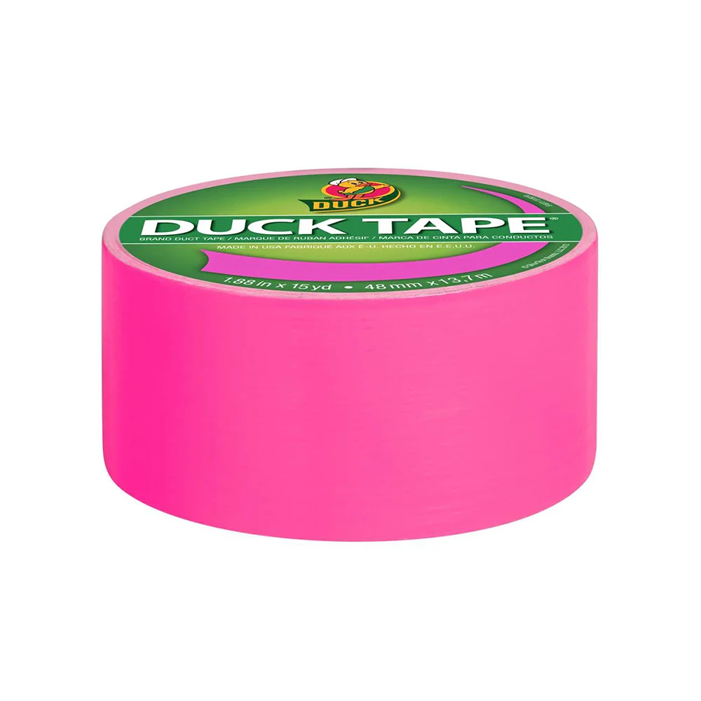1.88" x 15 yds Duck Tape Brand Duct Tape Neon Pink