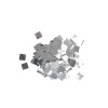 1/4' Square Silver Mylar Confetti