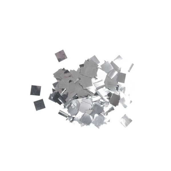 1/4' Square Silver Mylar Confetti