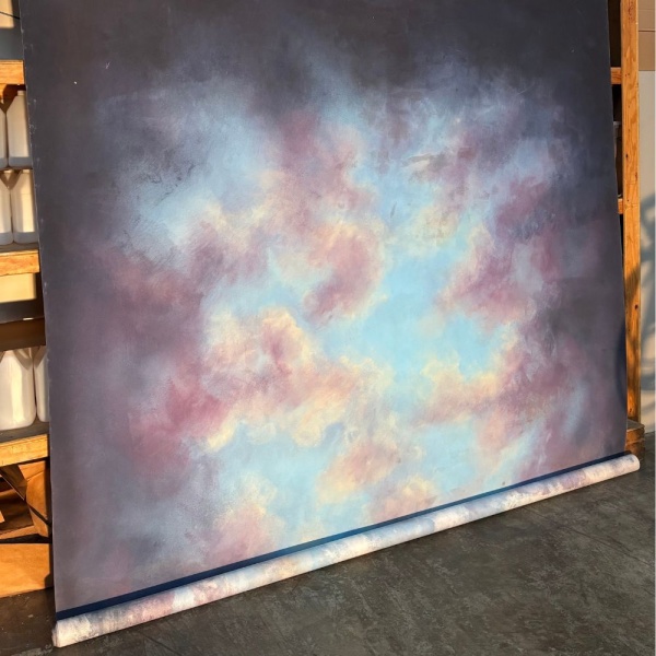 Dark Blue Sky Canvas Backdrop Rental - Burnaby
