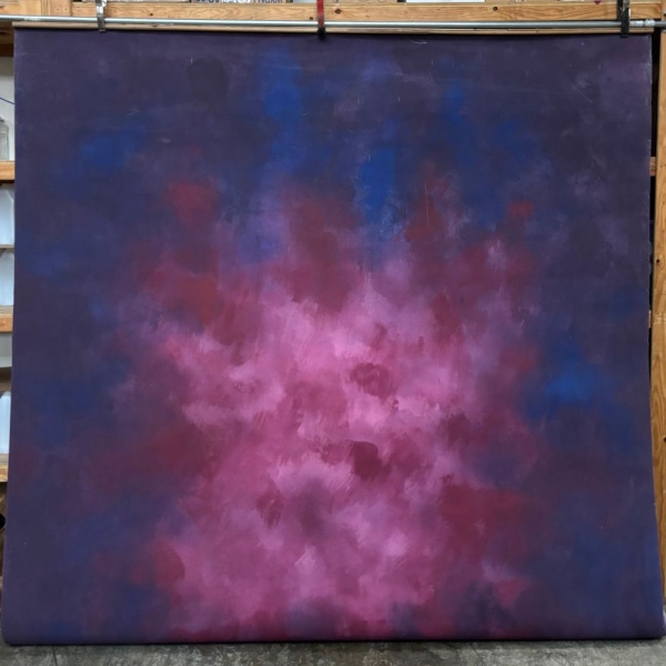 Red Purple Canvas Backdrop Rental - Burnaby