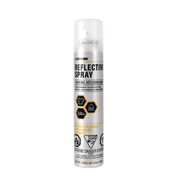 Albedo100 Non-Permanent Reflective Aerosol Spray - Intended For Apparel