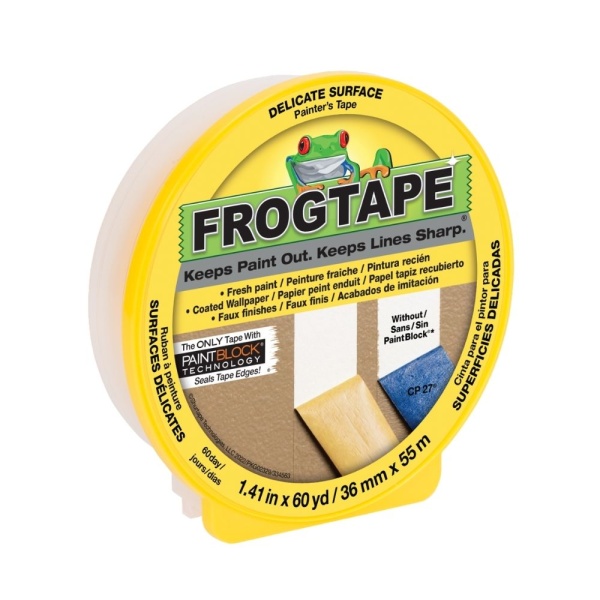 FrogTape® Delicate Painter's Tape Yellow - 48mm x 50m