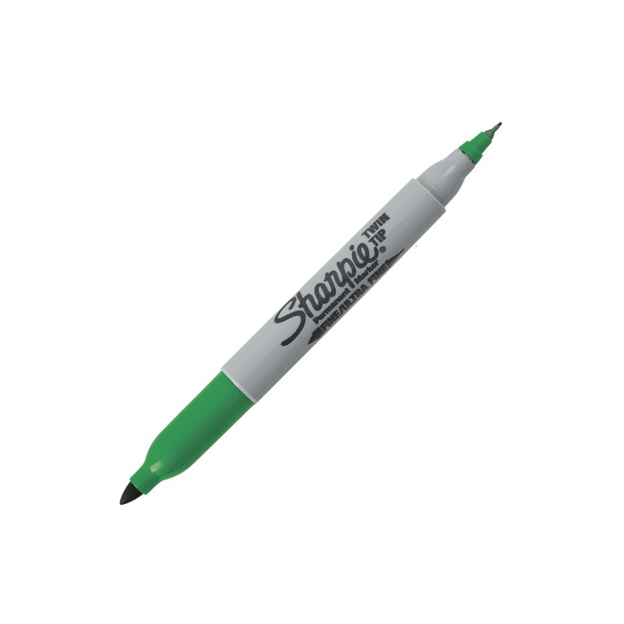 Sharpie Twin-Tip Permanent Marker -Green